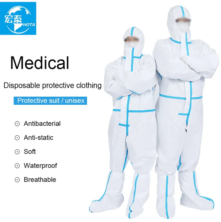 Personal Protective Equipment (PPE)- Washable Taffeta Fabric Medical Protective Clothing With Hood